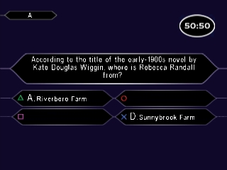Who Wants To Be A Millionaire 3rd Edition screenshot 3 for Playstation